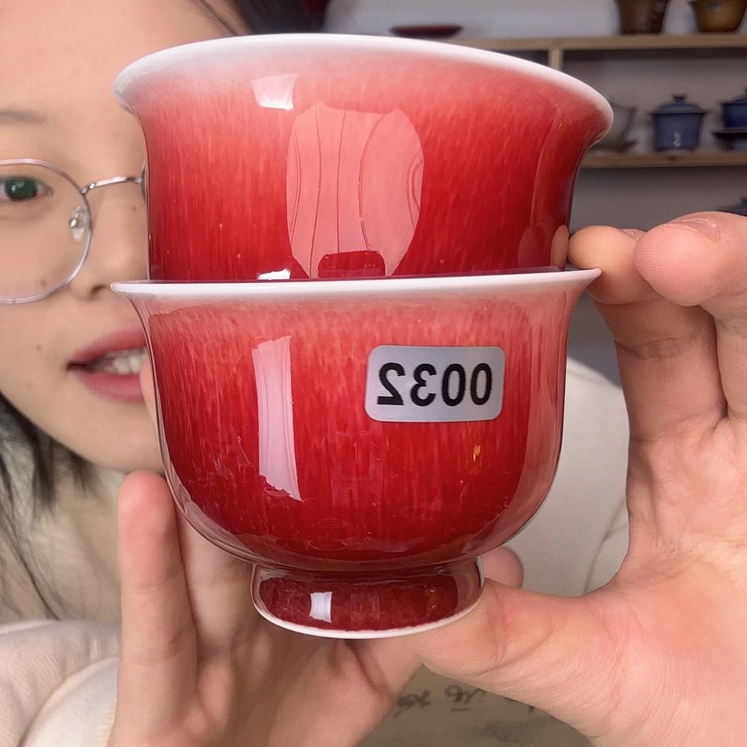 杯景德镇郎红陶瓷