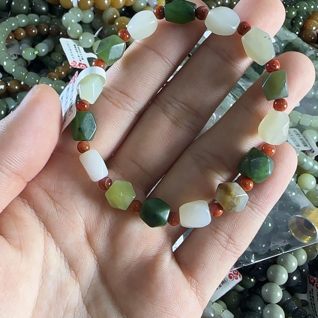 和田玉手链未镶嵌128