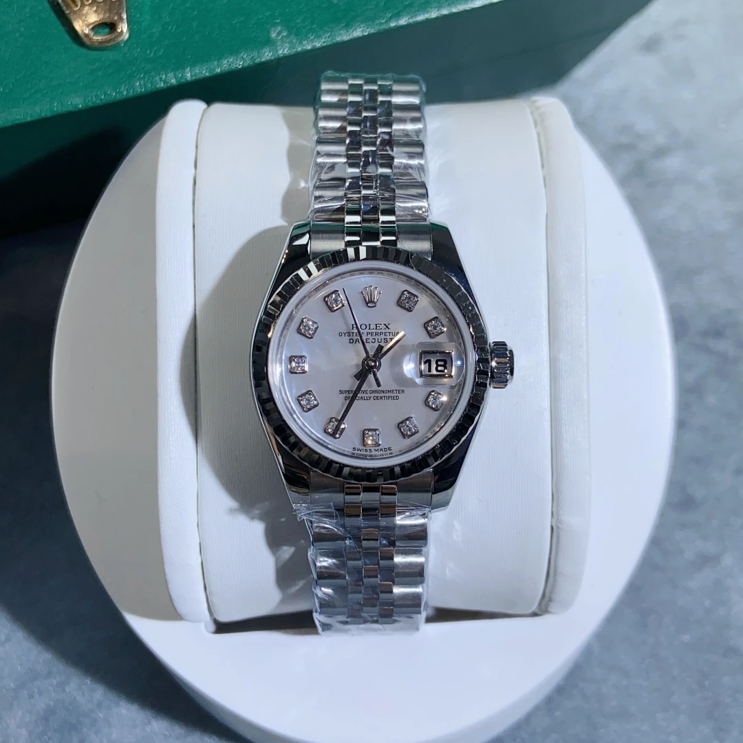 99新 Rolex/劳力士 179174/白贝母盘/原钻/自动机械/单表/26mm