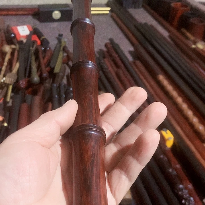 东非黑黄檀（紫光檀）江***生紫檀木竹节棍
