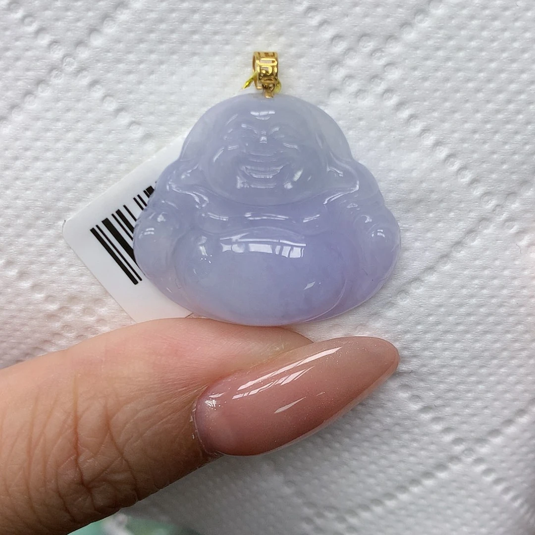 颈饰18K金镶嵌翡翠