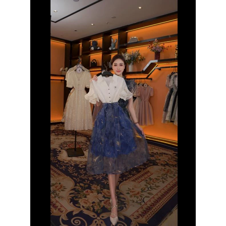 【M】夏季优雅百搭时尚显瘦气质连衣裙 GS-56168