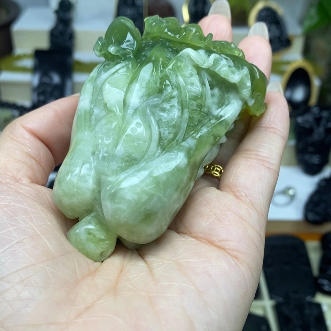 蛇纹石玉手把未镶嵌娱**已