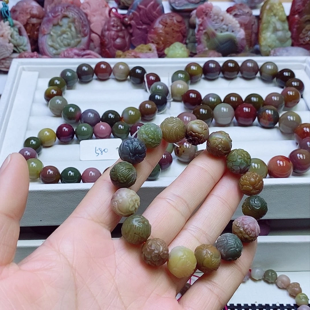 玛瑙/玉髓盐源玛瑙手串未镶嵌