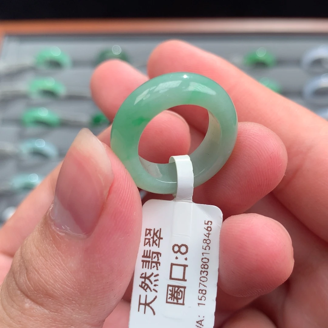 翡翠戒指未镶嵌天然