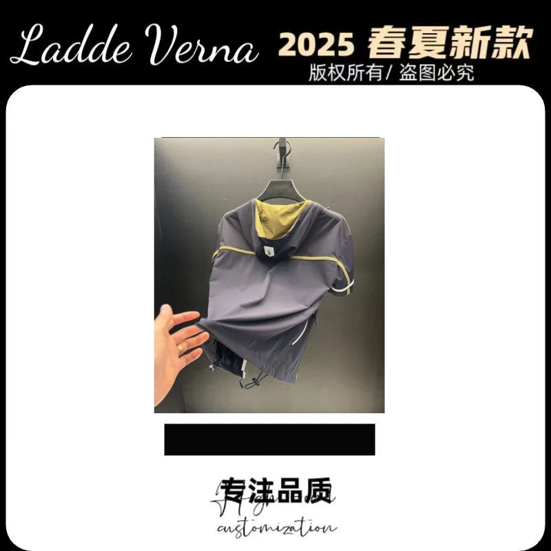 Ladde Verna【阿媚专属-F430】25年夏季新款潮流休闲轻薄连帽短袖