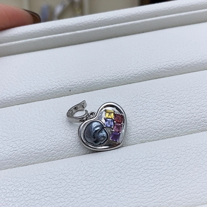 海水珍珠颈饰银S925镶嵌