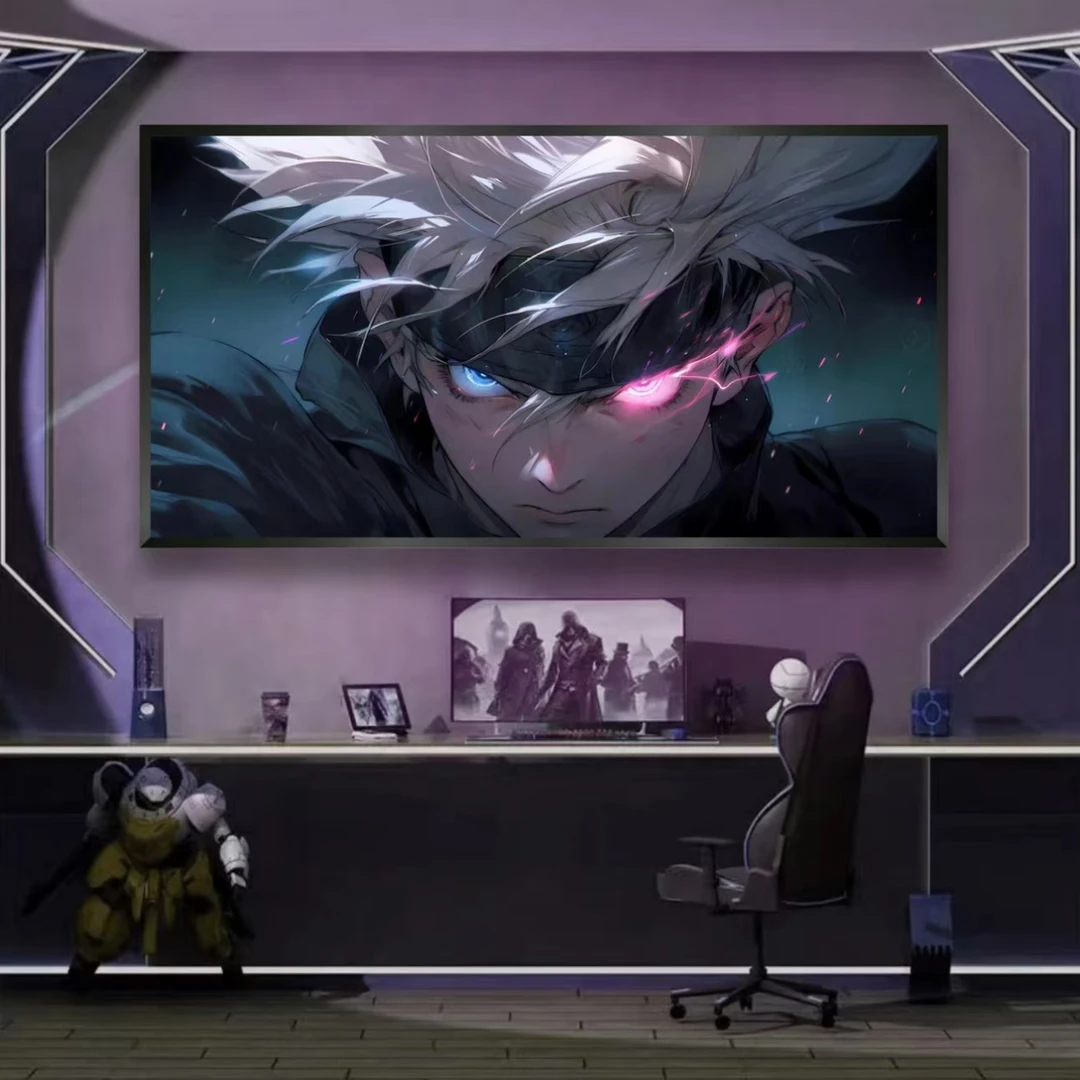 《咒术回战》五条悟动漫挂画客厅动漫装饰画40*80pvc i10