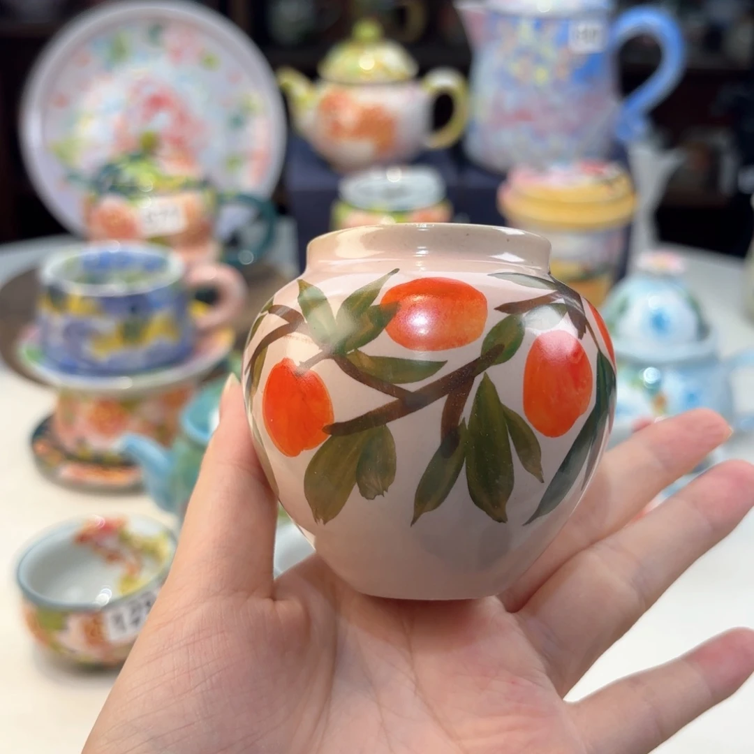 景德镇手绘高温釉下彩陶瓷茶具