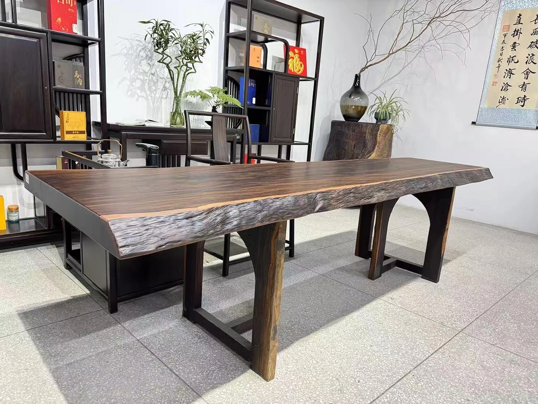 大板桌茶板大叶紫檀风车木实木大板茶桌家具（意向金链接岁数大的）