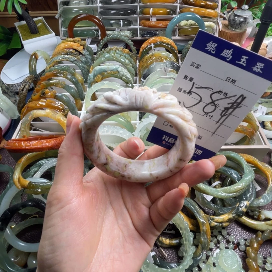 未镶嵌蛇纹石玉手镯