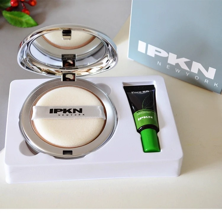 韩国IPKN/忆可恩粉饼遮瑕控油持久定妆芳香干粉彩妆专柜正品