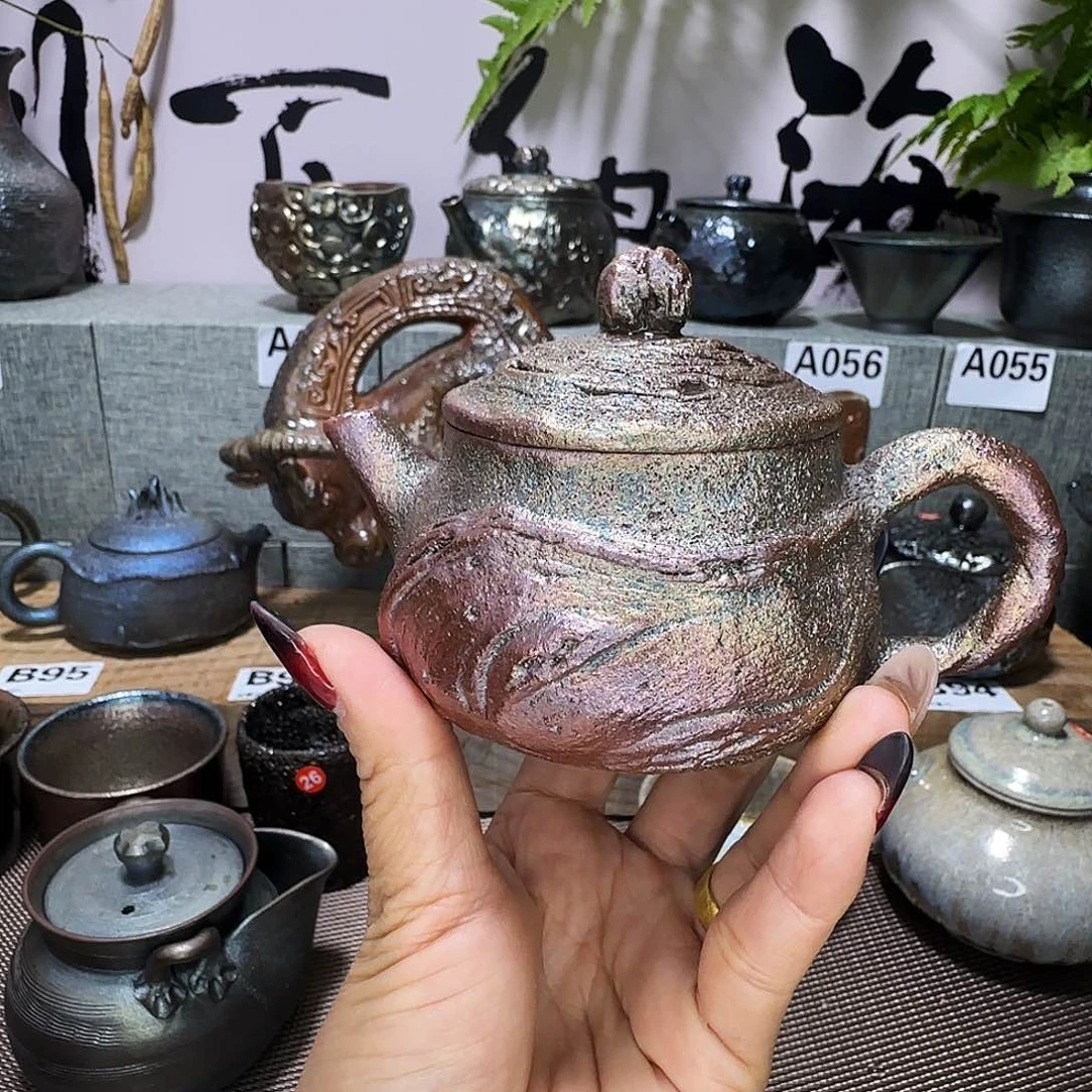 壶天*～建水紫陶柴烧壶