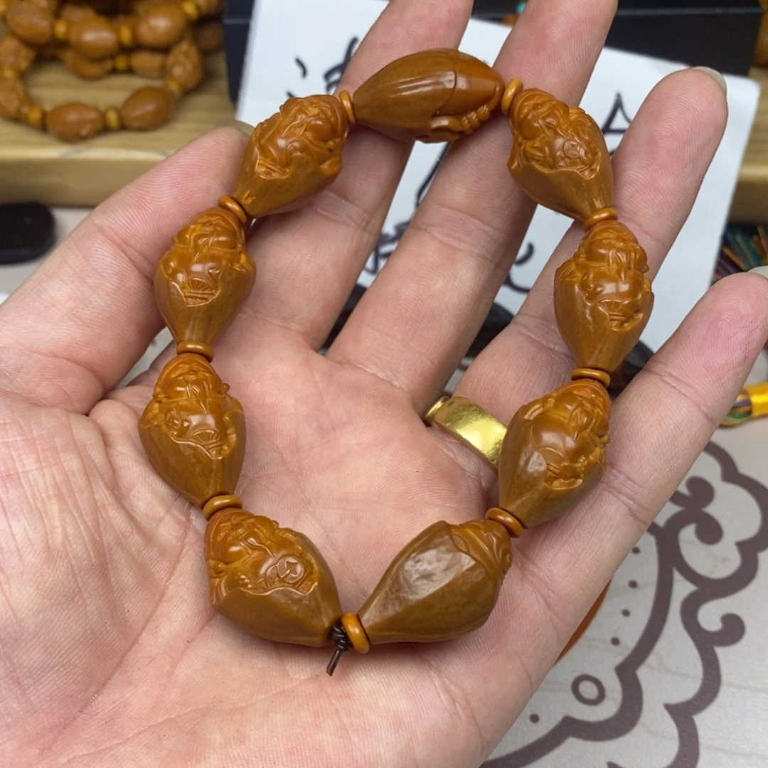 橄榄核手串/手链橄榄核橄榄核雕刻强