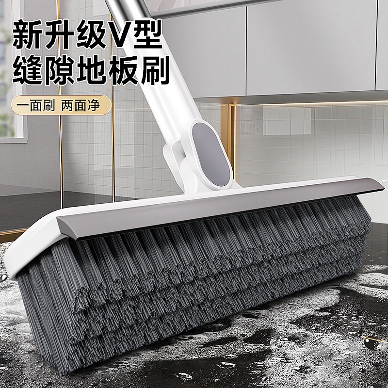 净虎地板刷长款卫生间刷地刷子长柄家用厨房瓷砖洗地毯刷清洁神器