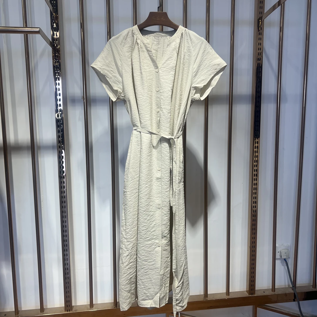 【WLL】桑蚕丝干丝女士连衣裙气质L5681