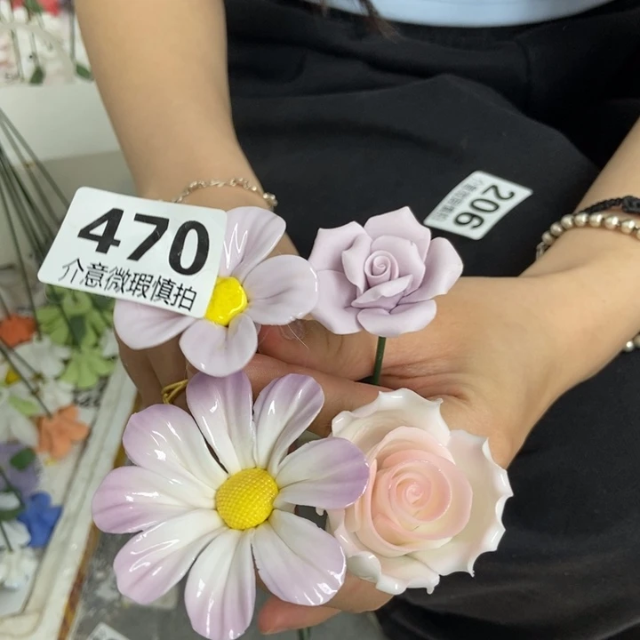 杯手工制作陶瓷花