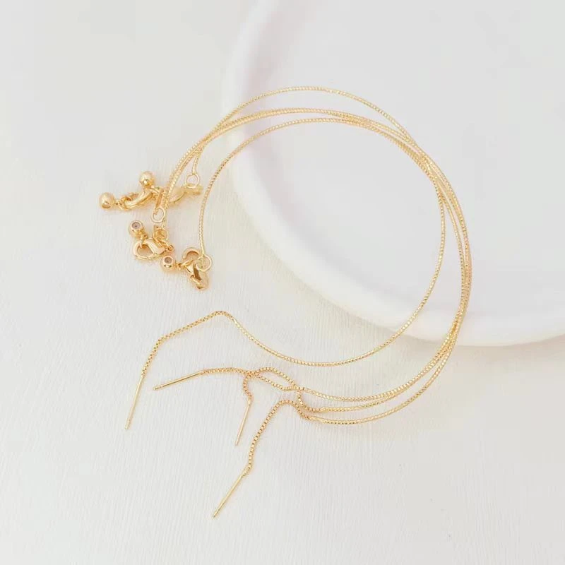 (万能 手链/项链）手工diy万能手链项链金色 diy配件