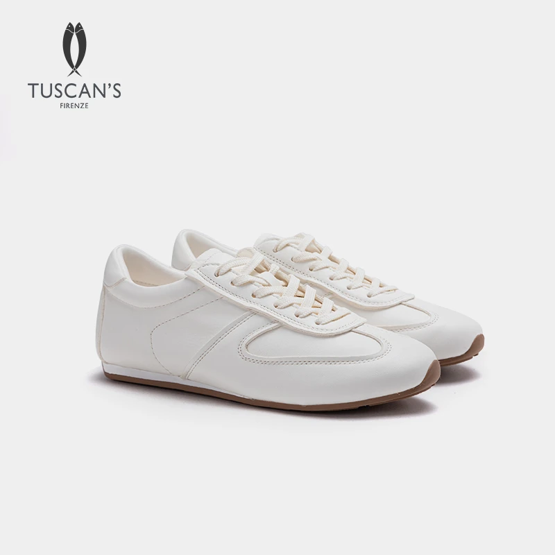 TUSCAN'S真皮舒适透气百搭软底平底德迅鞋春夏休闲鞋时代女鞋