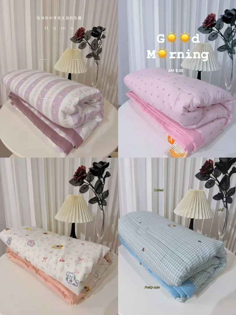 （夏凉被）2025新款加厚印花空调夏凉被