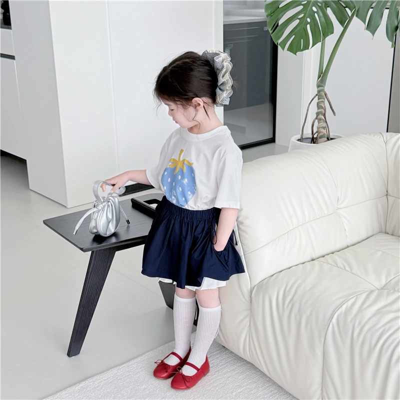 【蓝草莓】妈妈款X25114T草莓T鱼子酱品牌儿童女童服装