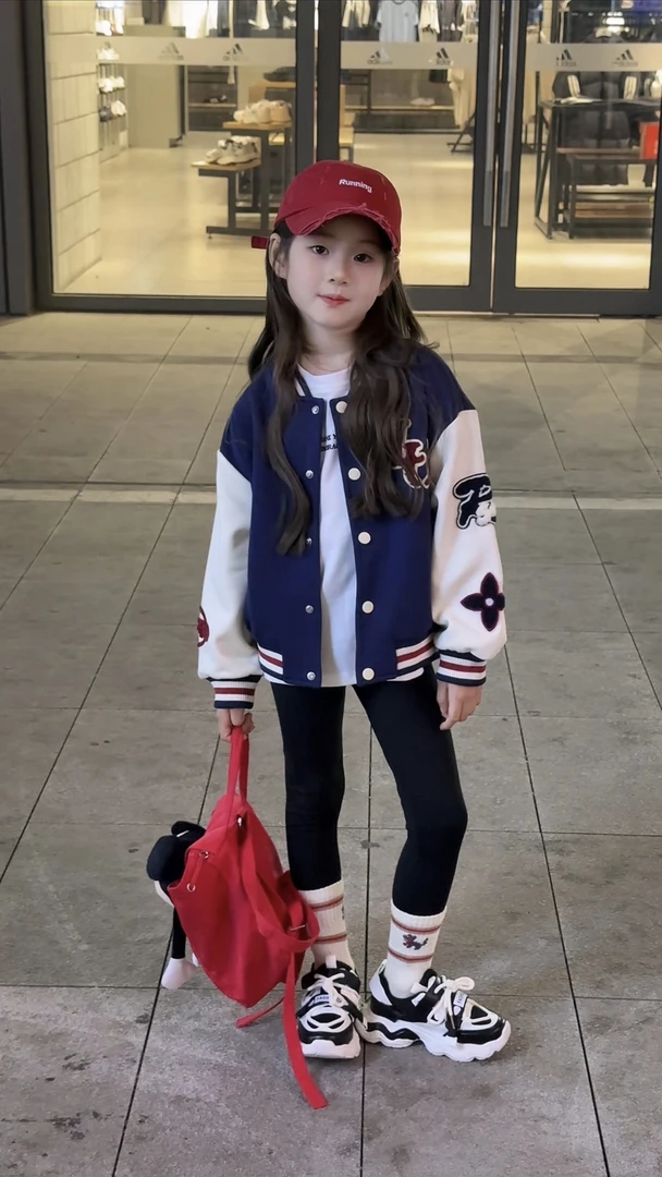 女童外套春秋2025新款女孩棒球服洋气中大童夹克上衣