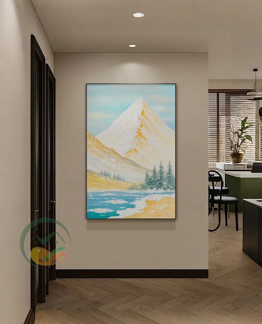 金山◆客厅沙发背景墙装饰画玄关油画厚油肌理挂画时尚简约挂画