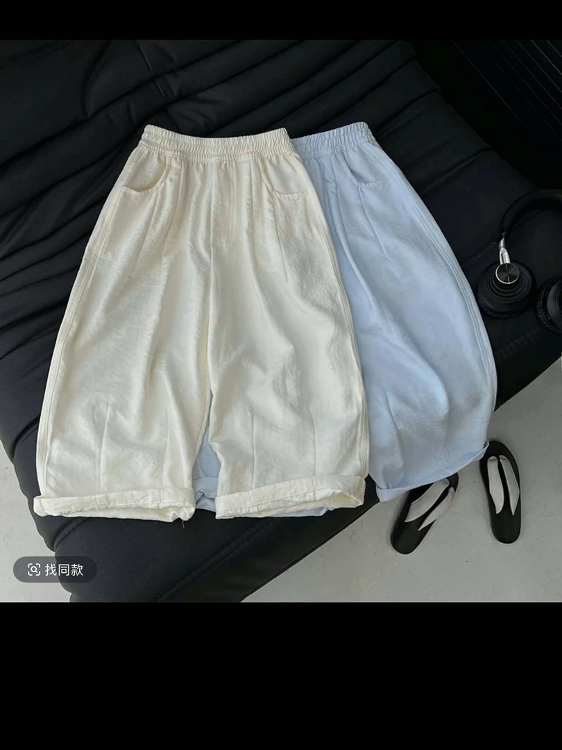 【奶芙山本裤】女童小女孩夏装轻薄凉爽儿童宽松九分休闲裤