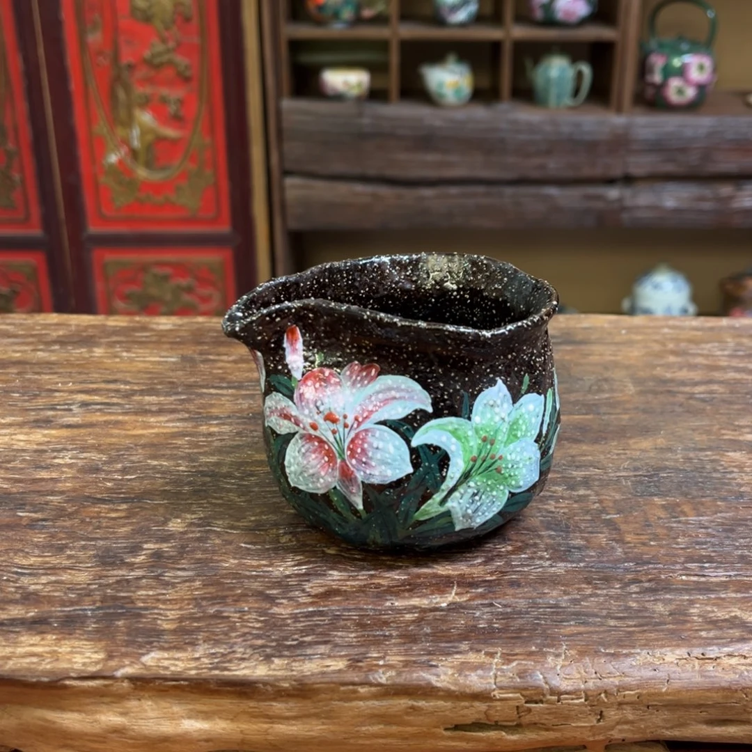 柴烧手工手绘陶瓷