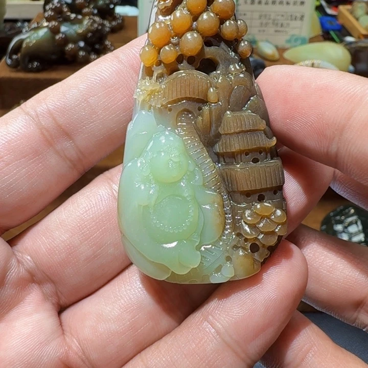 未镶嵌和田玉挂件