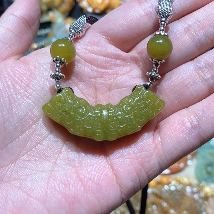 岫玉毛衣链未镶嵌