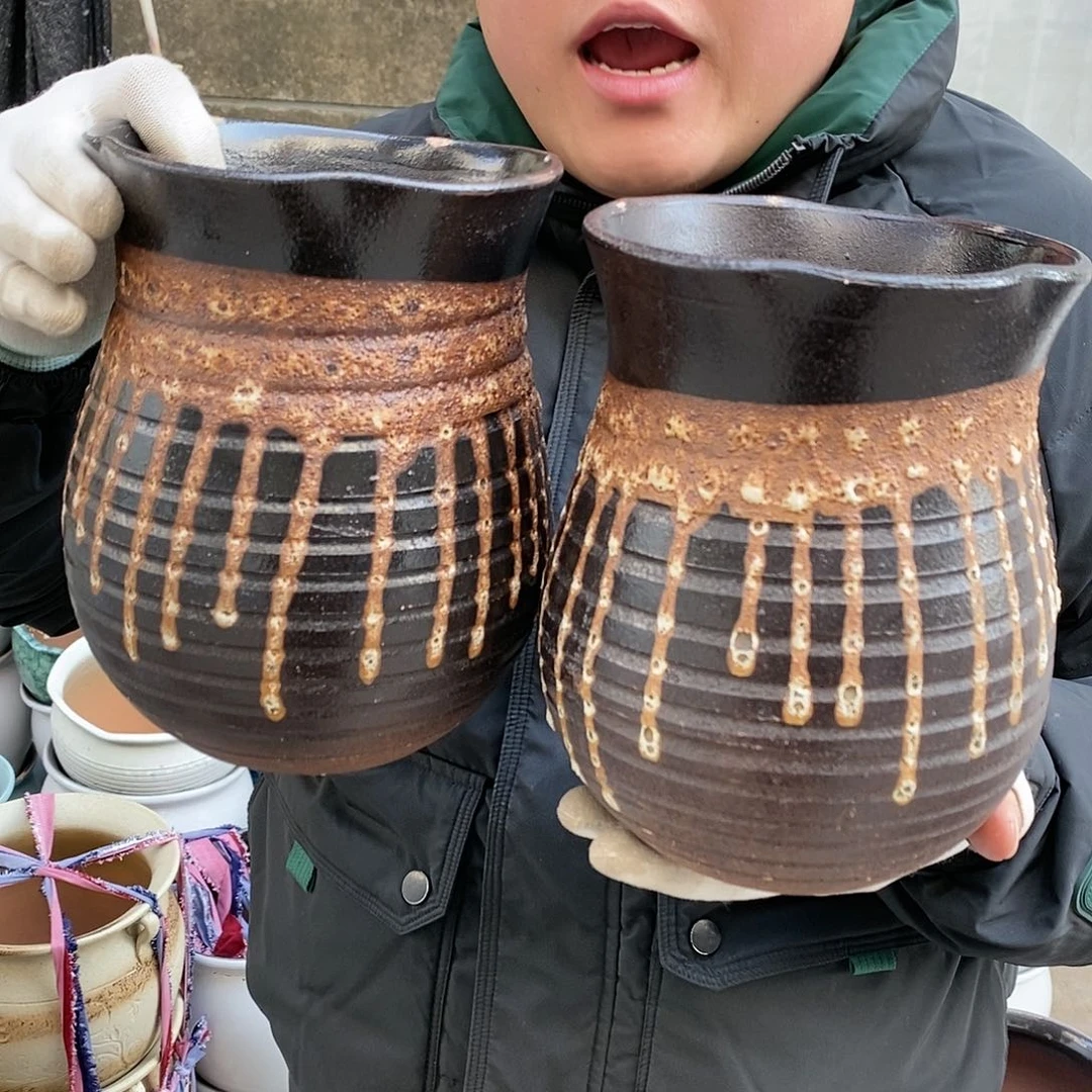 紫砂花盆瑕疵口15高20瑕疵