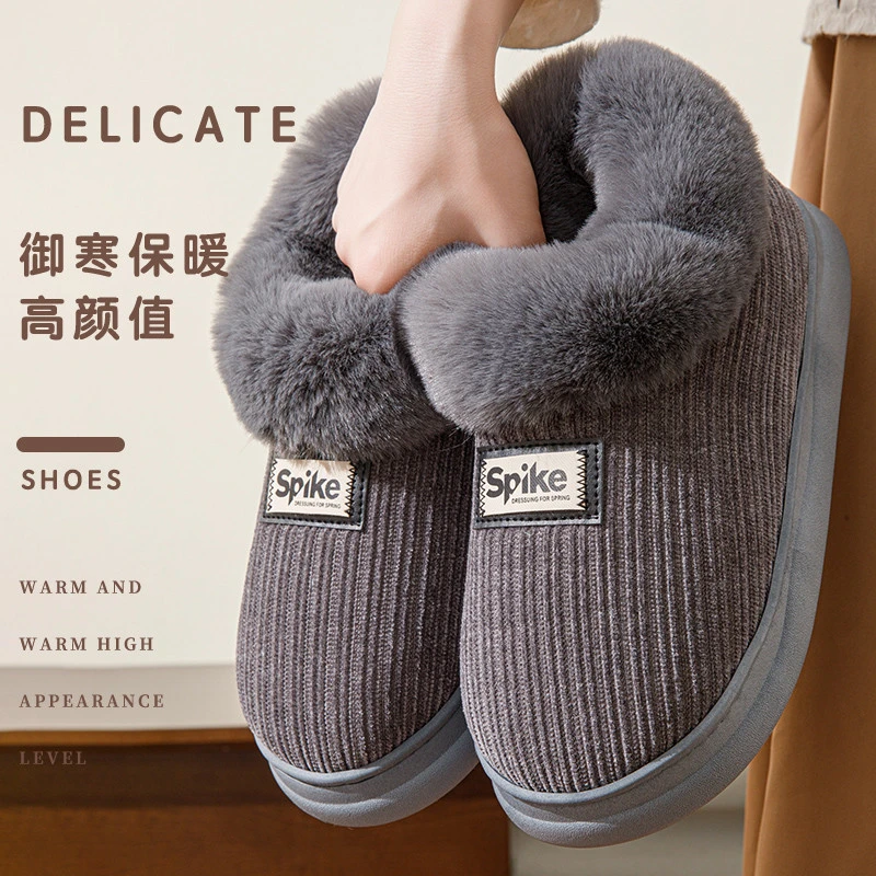 全包跟老棉鞋男款冬季2025新款室内居家冬天保暖带后跟棉拖鞋女士
