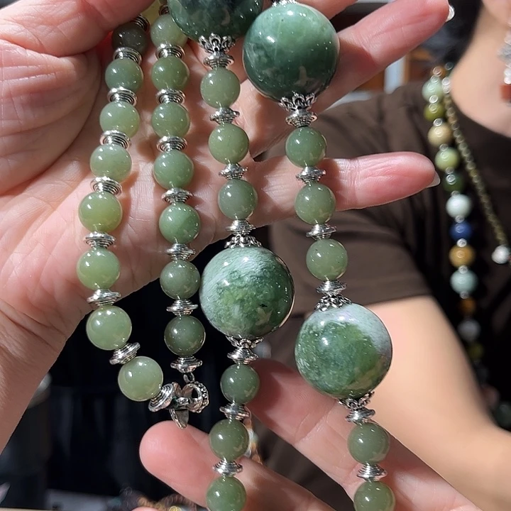 未镶嵌岫玉毛衣链