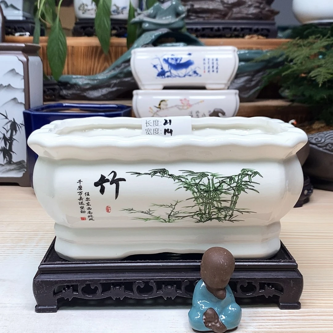 紫砂花盆陶瓷艺术花盆陶瓷