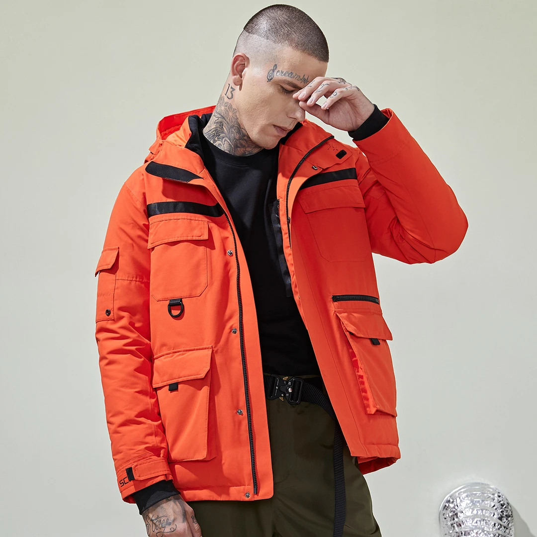 【小乐专属】秋冬户外男商务防风加厚鹅绒服防寒保暖外套F6110826