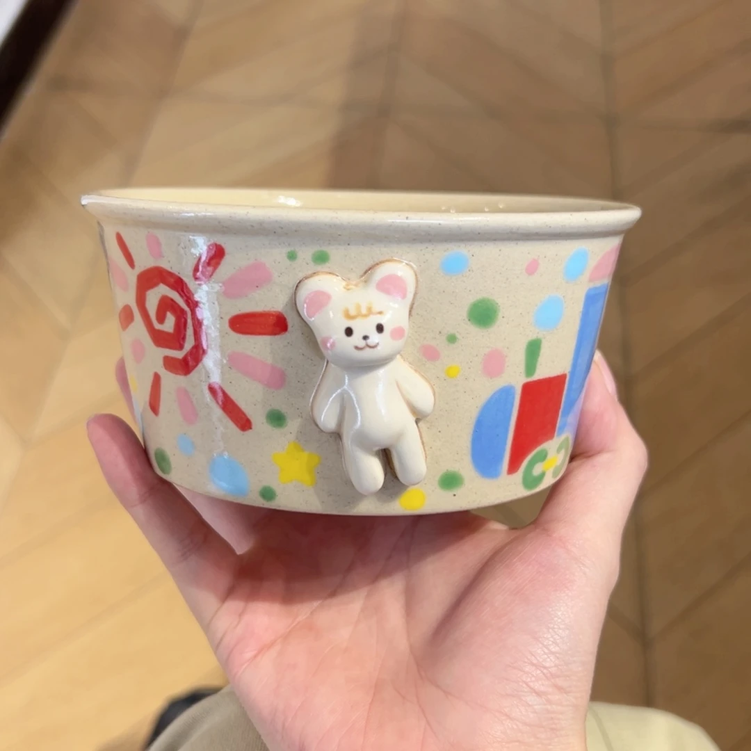 陶瓷艺术娟**阁泡面碗手作