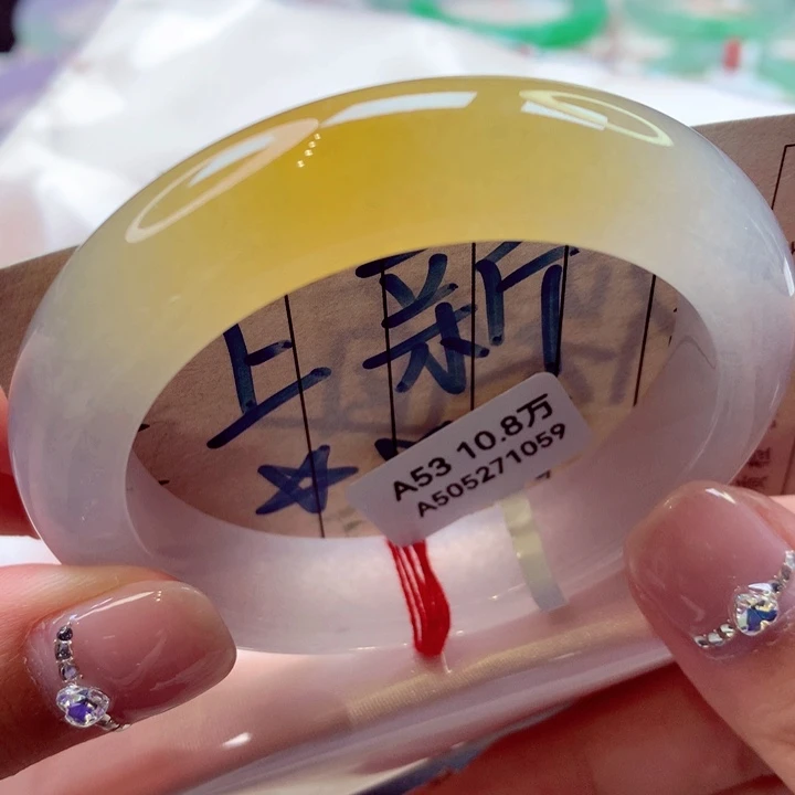 未镶嵌手镯翡翠上新冰糖雪梨强推31号正圈77