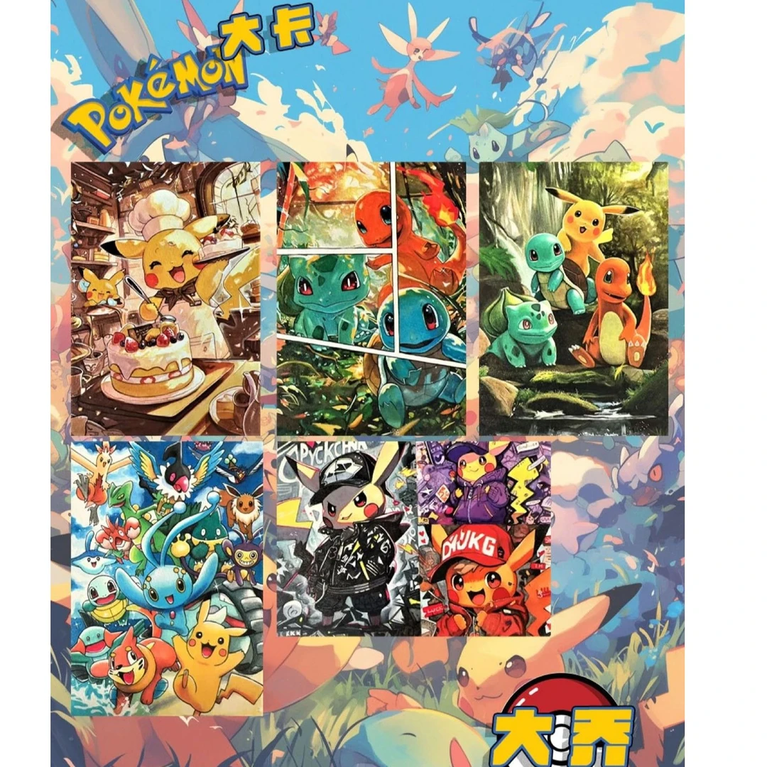 【国潮玩具】【甜】艺绘创想 工作室 宝可梦系列手绘 收藏卡