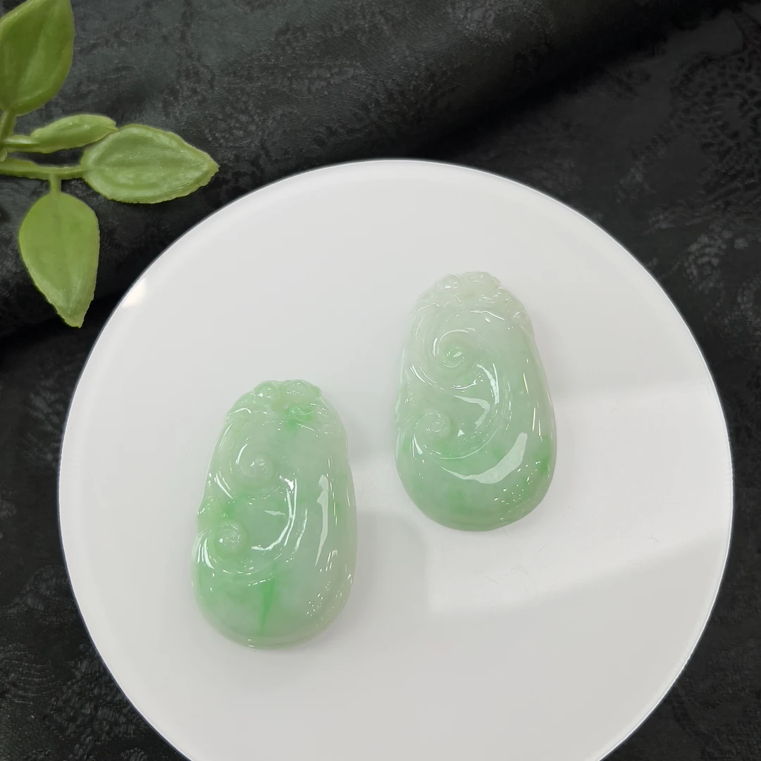【芬姐珠宝】K733-1171如意吊坠天然缅甸A货翡翠多样性发一件