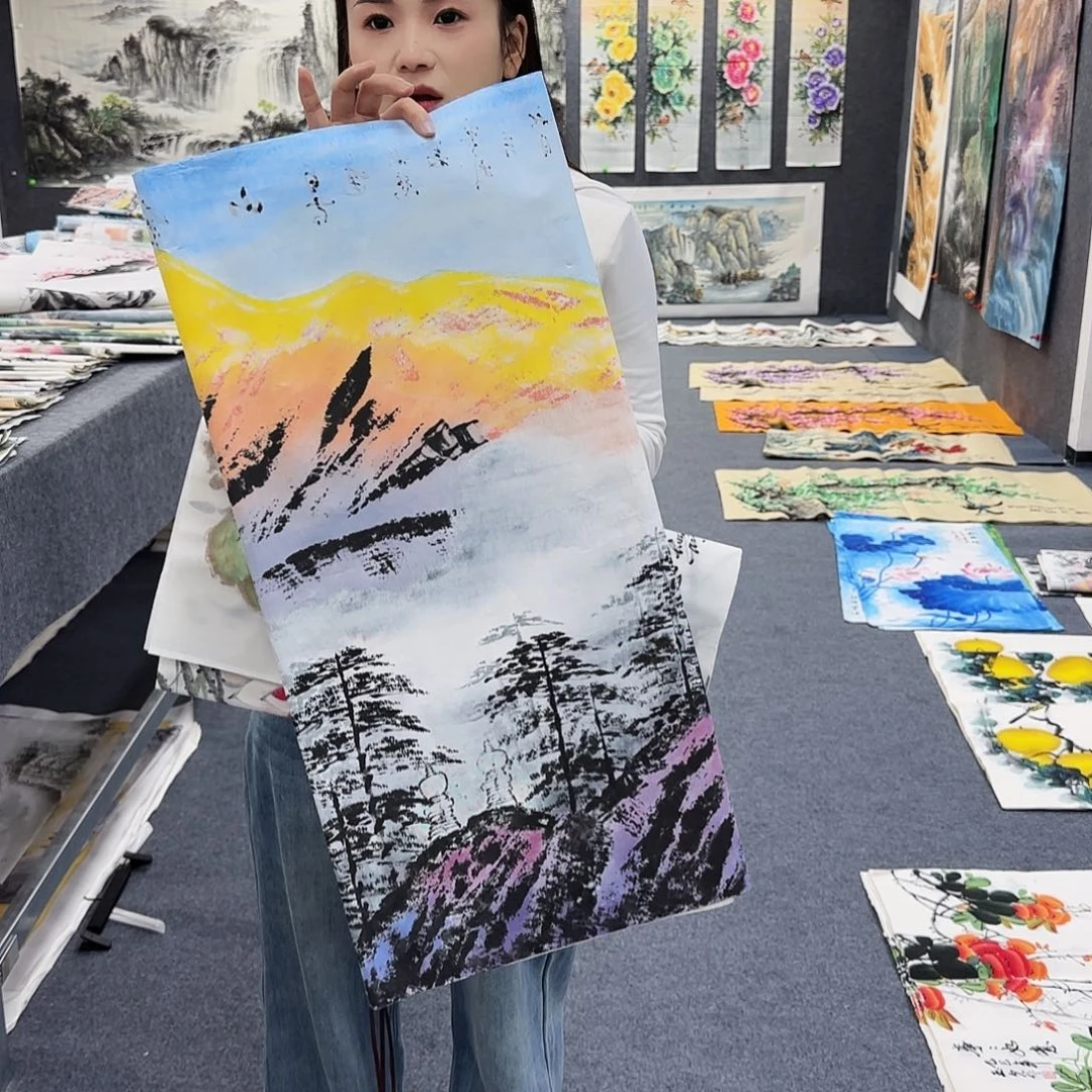李***鹏国画作品小姐姐放漏中