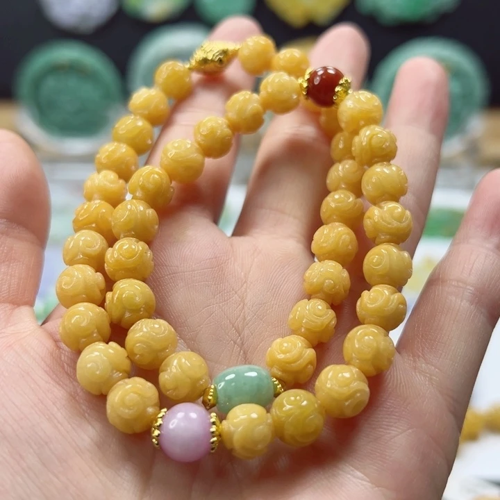 未镶嵌手链翡翠手串