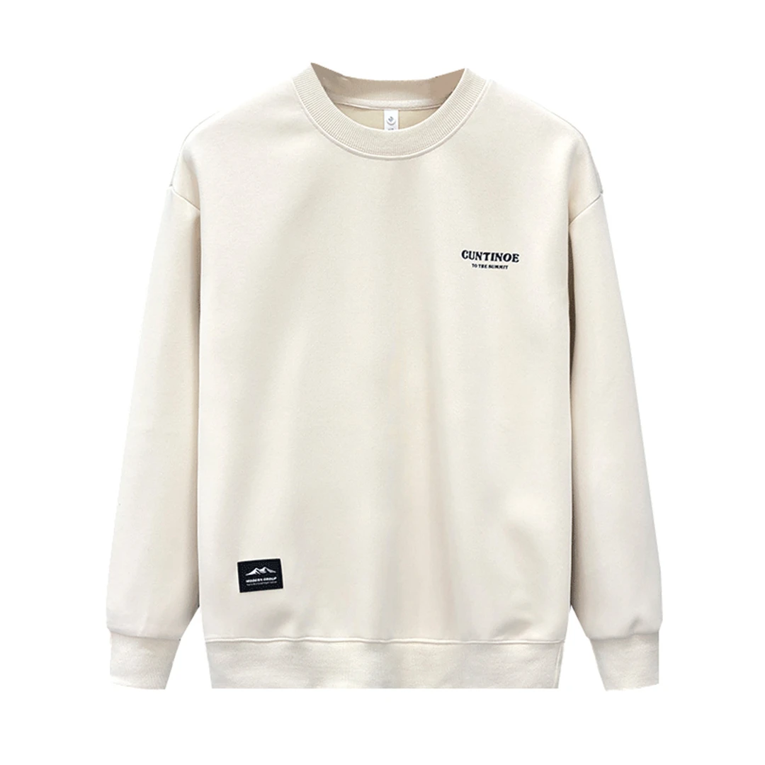 Mandsibil曼德西比利长袖卫衣圆领套头内搭打底衫2025秋季新款男