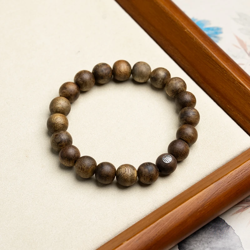 XIANYUAN/仙源 沉香海南白奇沉香12mm单圈手串奇韵手串精品文玩