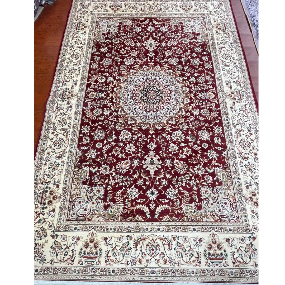 [1.8X2.8 ]天鹅绒毛线地毯防潮防滑百搭美式轻奢复古家用欧式