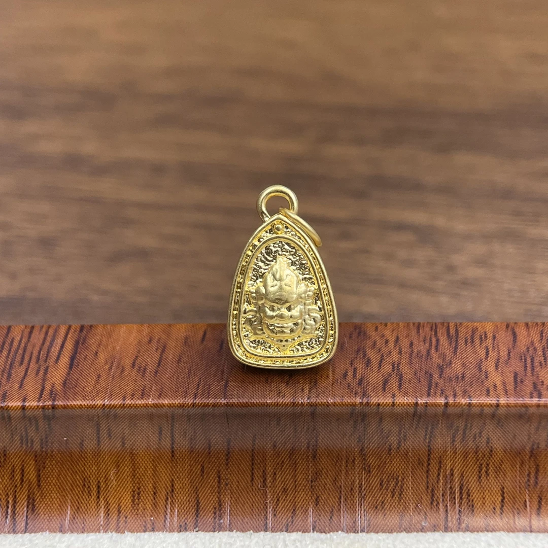 吴芳芳黄金足金999小三角黄财神DP2419-0280