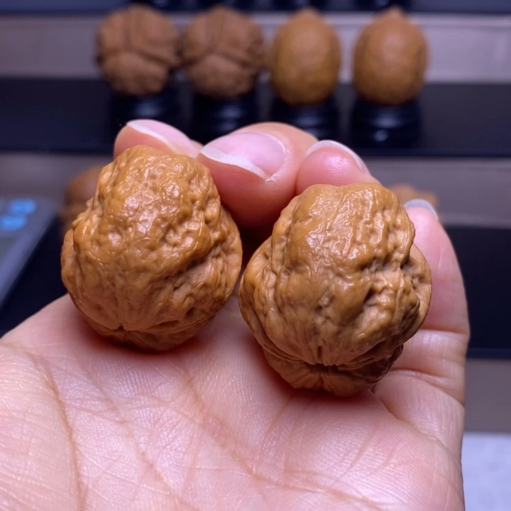 文玩核桃把件玉龙金蟾49
