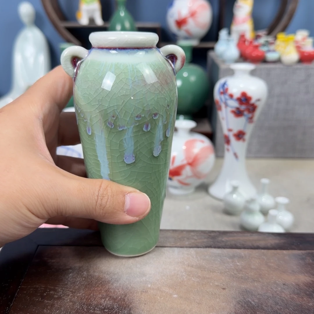 陶瓷手工小花器摆件
