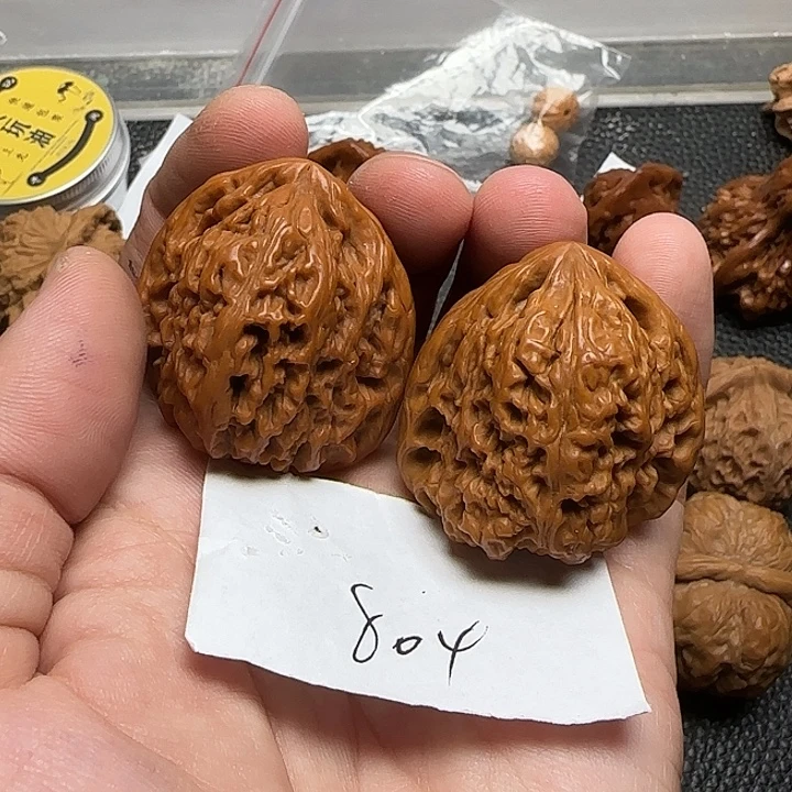 ****_把件文玩核桃804南疆石39尺