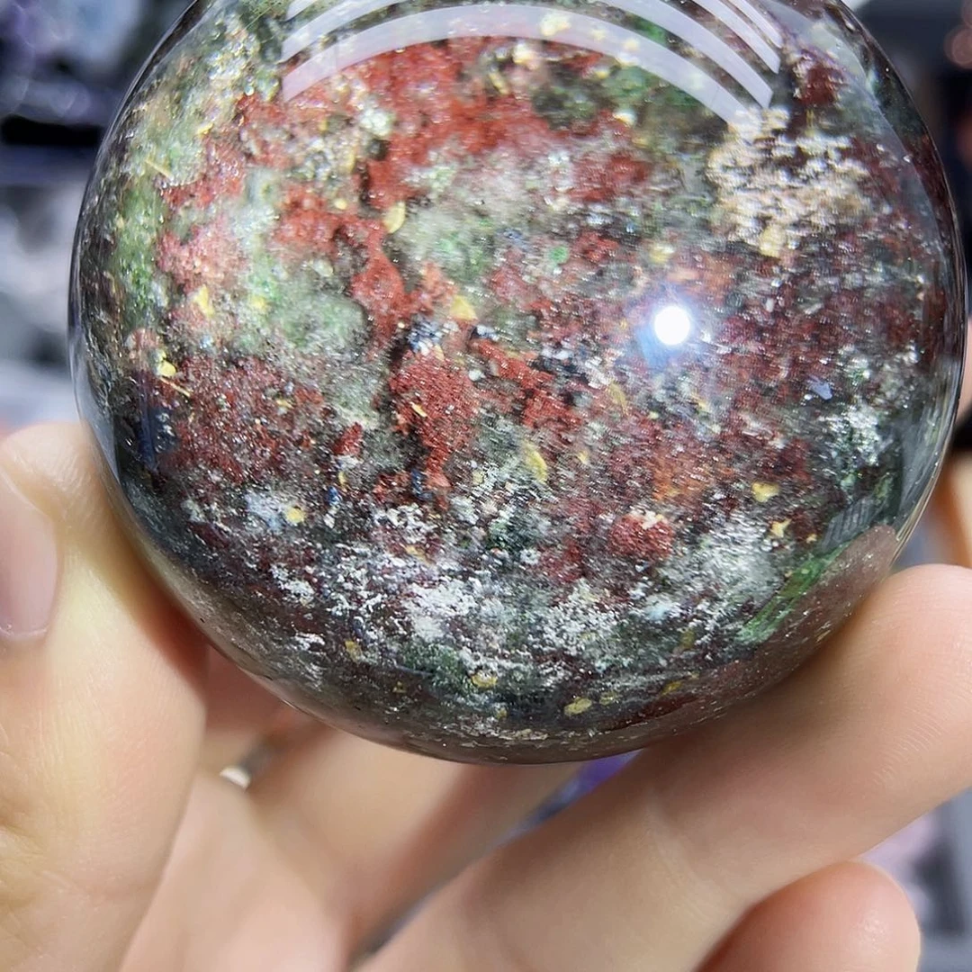 未镶嵌珠宝半成品水晶天然幽灵55.2mm